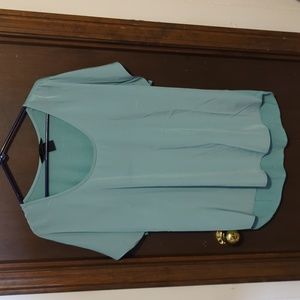 Calvin Klein Jeans Light Teal Short Sleeve Top